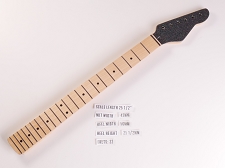 LUTHIER SPECIAL - XGP ST Maple Neck 22 Stainless Frets, Ball Ends, Black Rainbow Big Flake Metal Cap